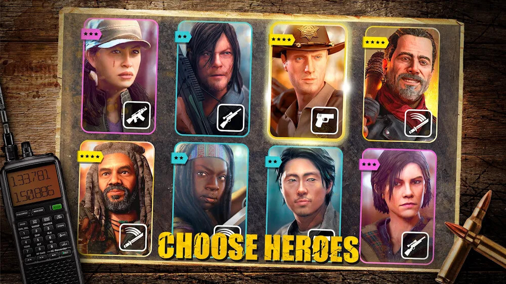 Alt text: The Walking Dead: Our World zombie encounter screenshot.