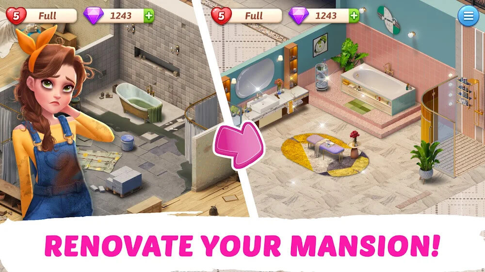 My Story Mansion Makeover screenshot 3