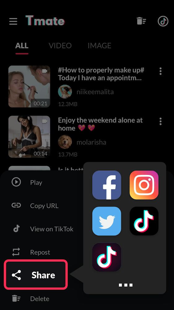 Tmate - TikTok Downloader screenshot 6