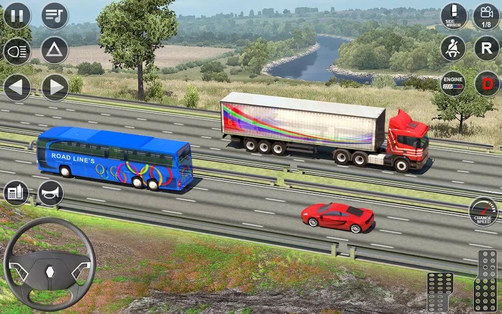 Euro Truck Driving Sim 3D screenshot 4
