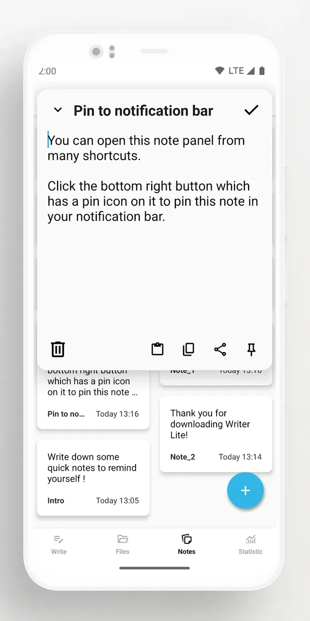 Lite Writer: Writing/Note/Memo screenshot 4