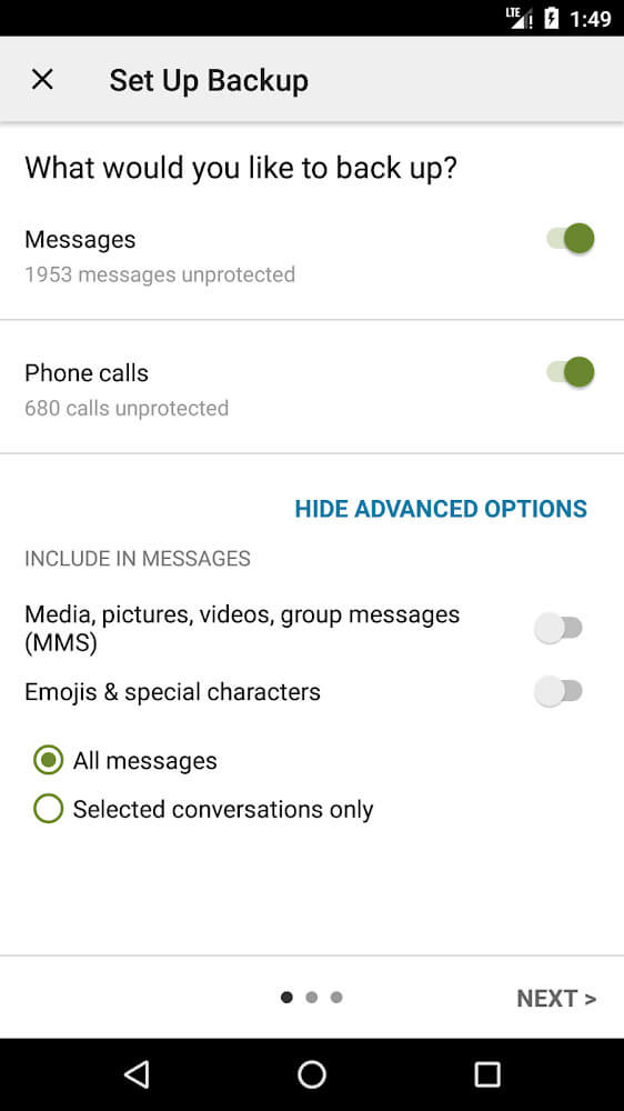 SMS Backup & Restore Pro screenshot 4