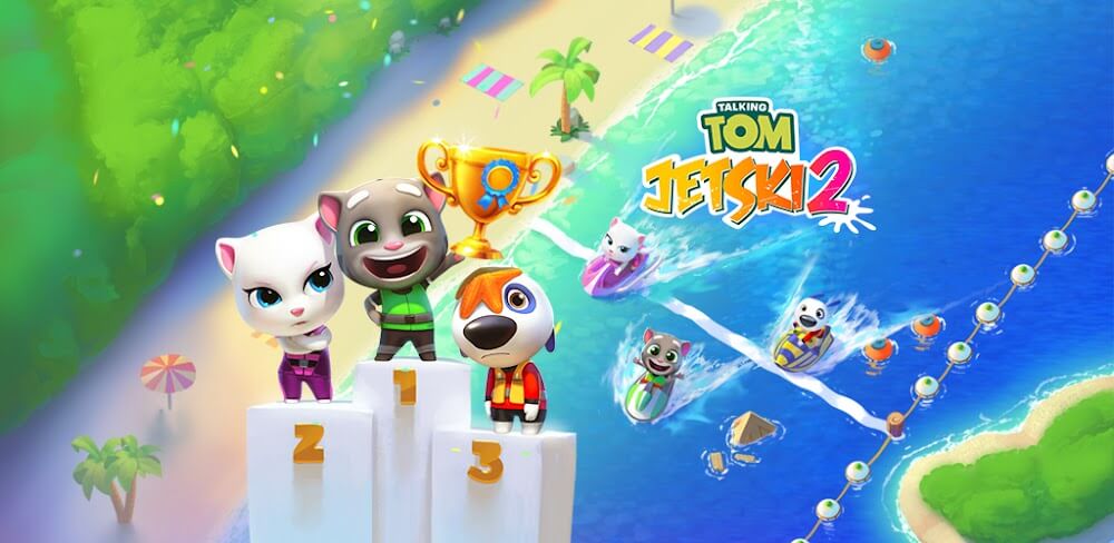 Talking Tom Jetski 2 screenshot 1