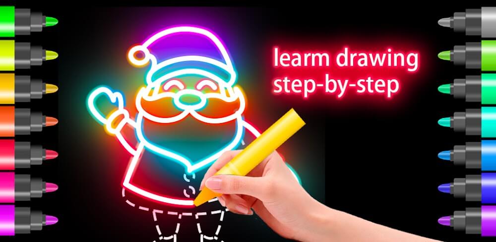 Draw Glow Christmas screenshot 1