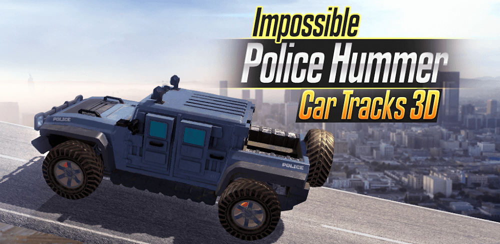 Impossible Police Hummer Car Tracks 3D screenshot 1
