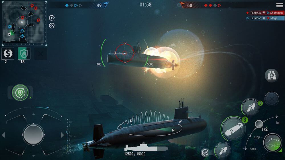 WORLD of SUBMARINES: Navy PvP screenshot 3