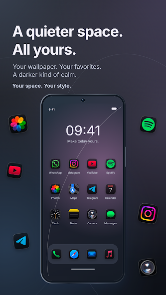 Dark GlassiOS Icon Pack screenshot 2