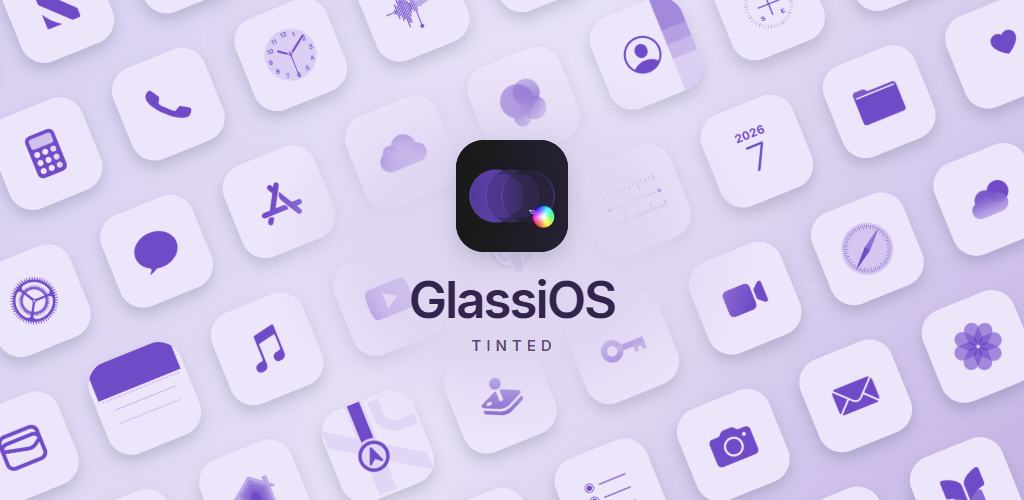 GlassiOS Tinted Icon Pack screenshot 1