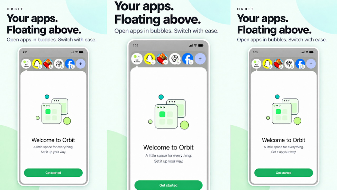 Orbit: App Bubbles (Multitask) screenshot 1