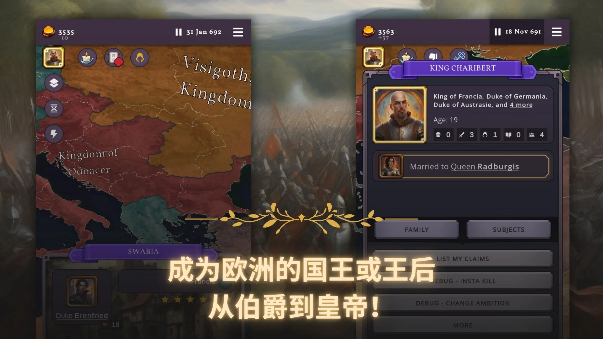 Clovis Medieval Grand Strategy screenshot 3
