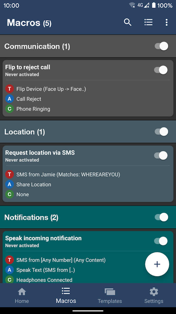 MacroDroid screenshot 4