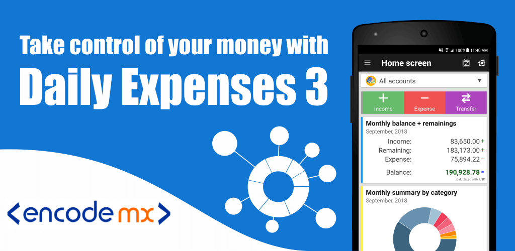 Daily Expenses 3 screenshot 1