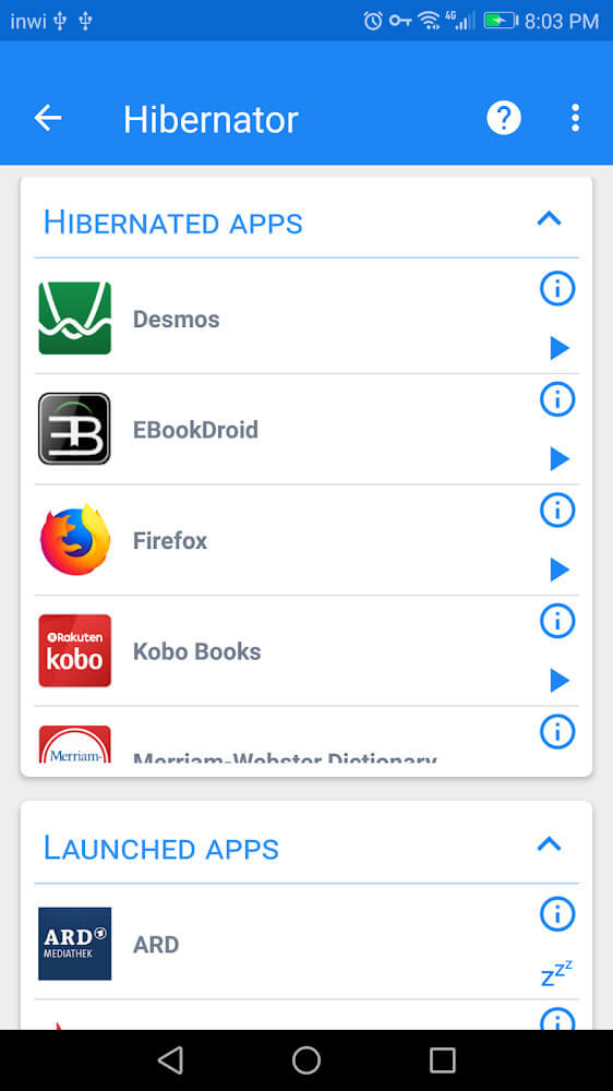 Hibernator screenshot 3