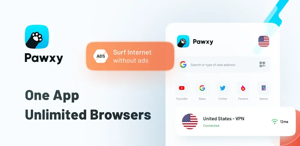 Pawxy VPN screenshot 1
