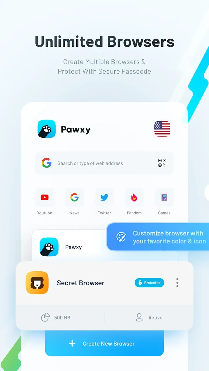 Pawxy VPN screenshot 2