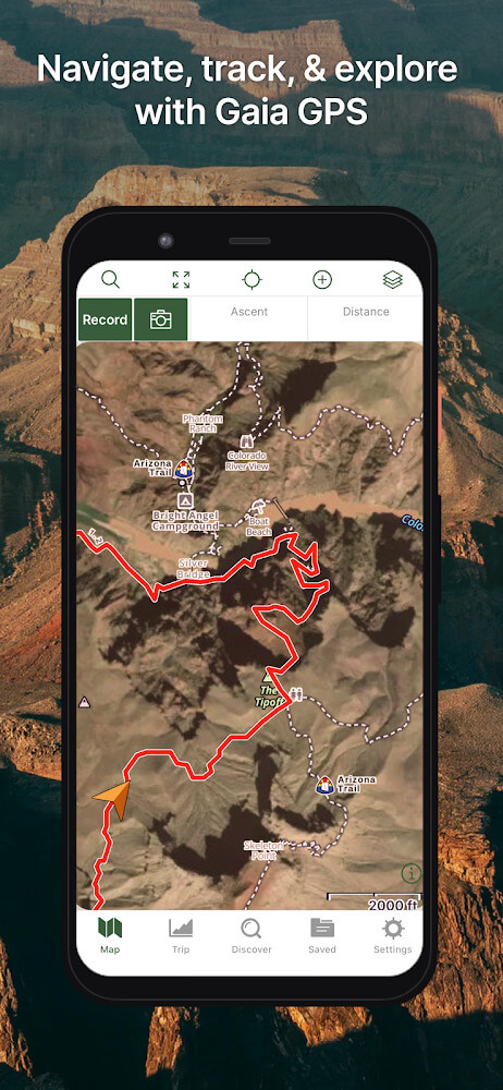 Gaia GPS screenshot 2