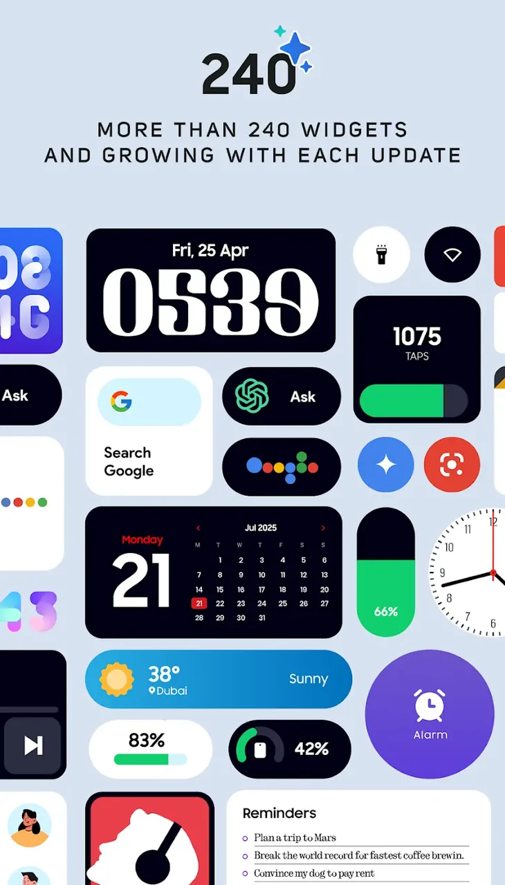 One UI Widgets screenshot 4