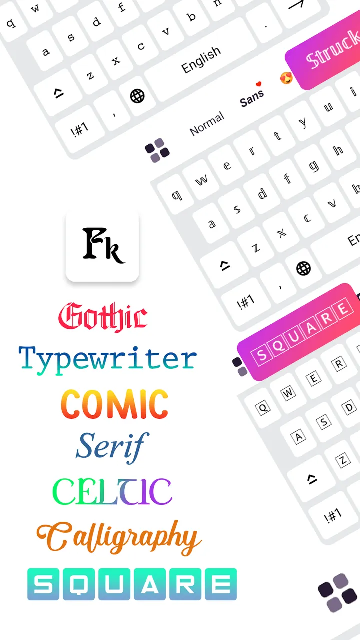 Fonts Keyboard screenshot 2