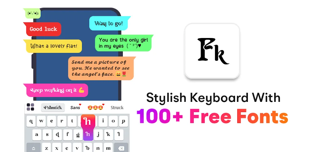 Fonts Keyboard screenshot 1