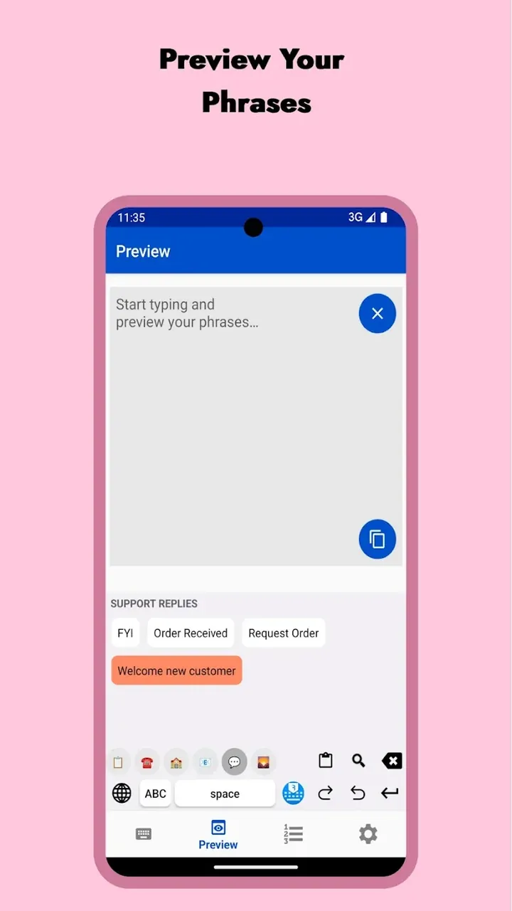 LazyBoard - Phrase Keyboard screenshot 5