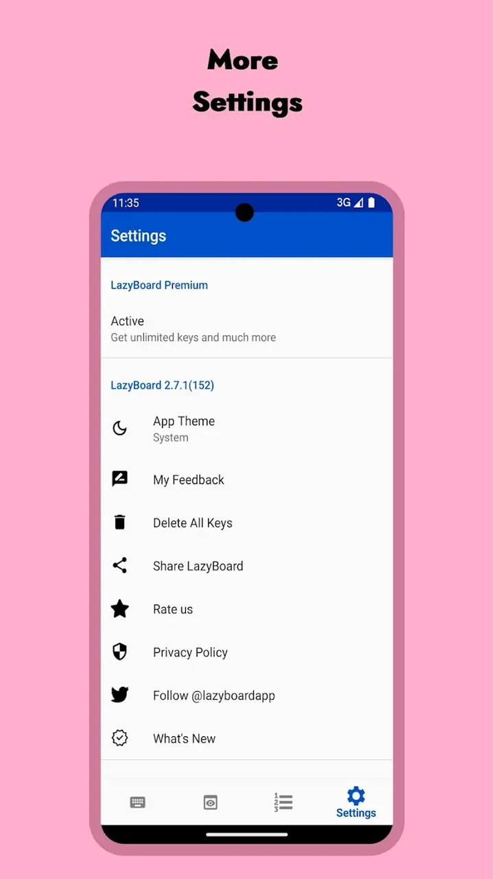 LazyBoard - Phrase Keyboard screenshot 6