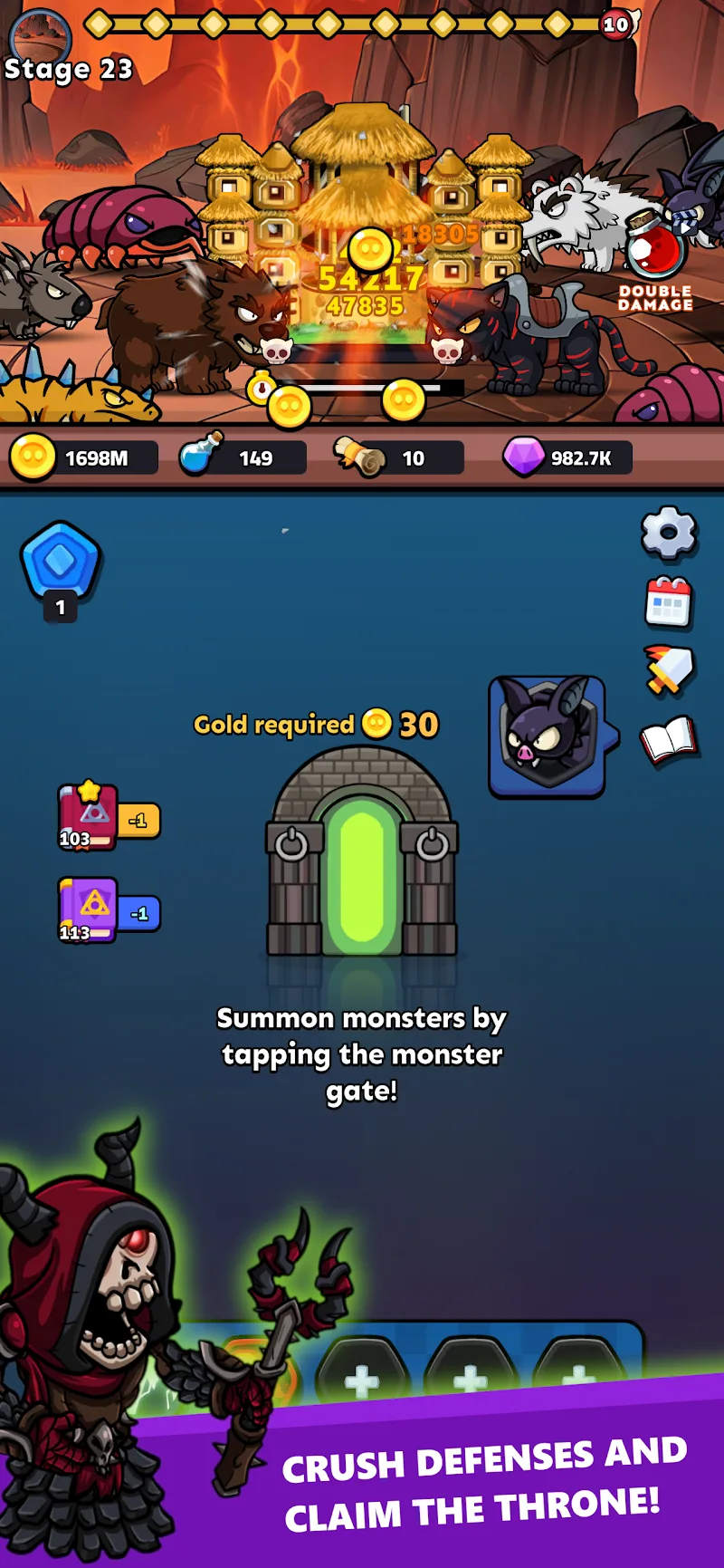 Monsters & Castles: Idle Crush gameplay screenshot 6