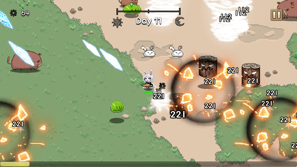 Explore a perilous chamber within Magic Dungeon, teeming with challenging enemies.