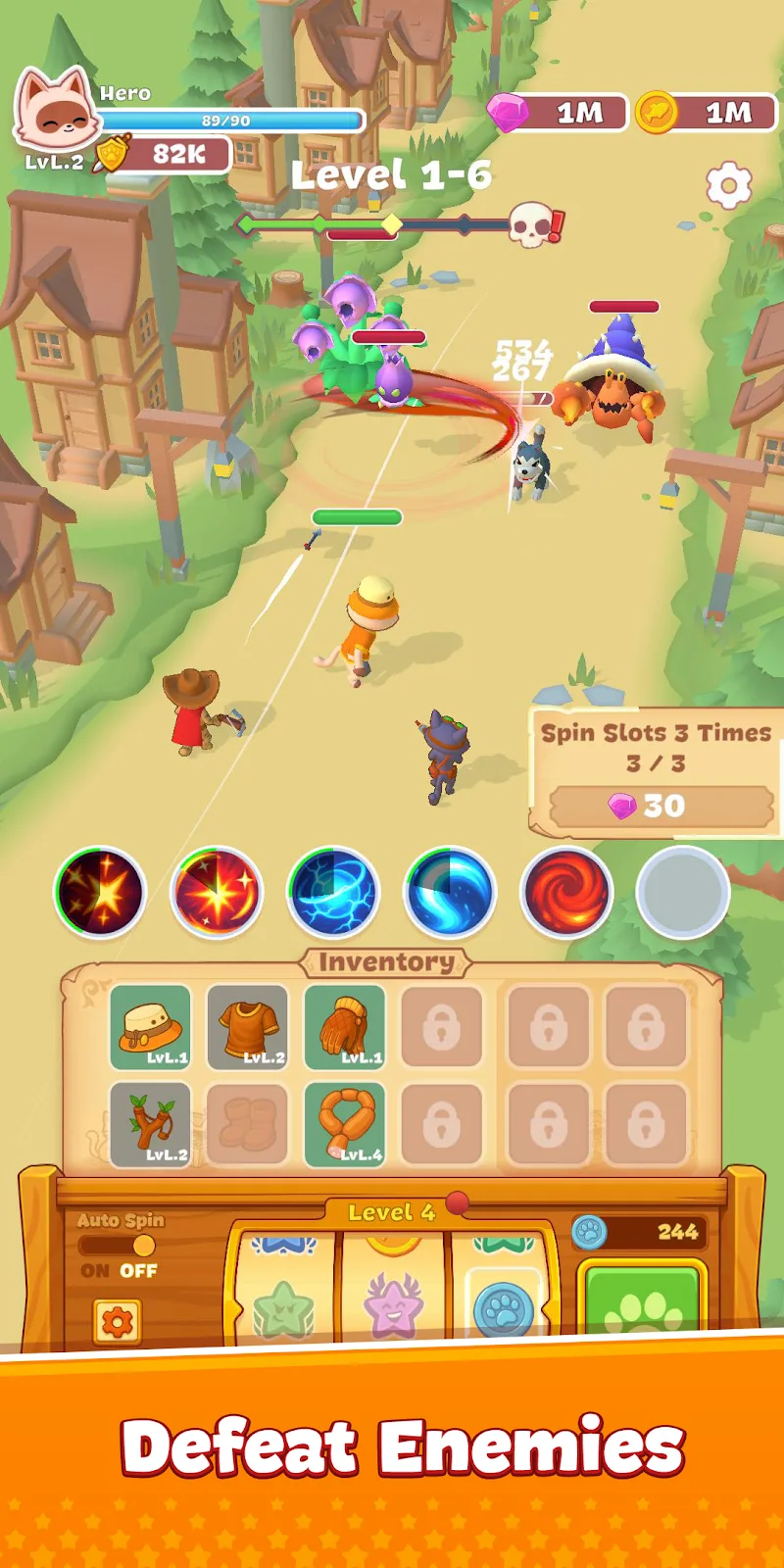 Meow Fury: Idle Cat Legends screenshot 2