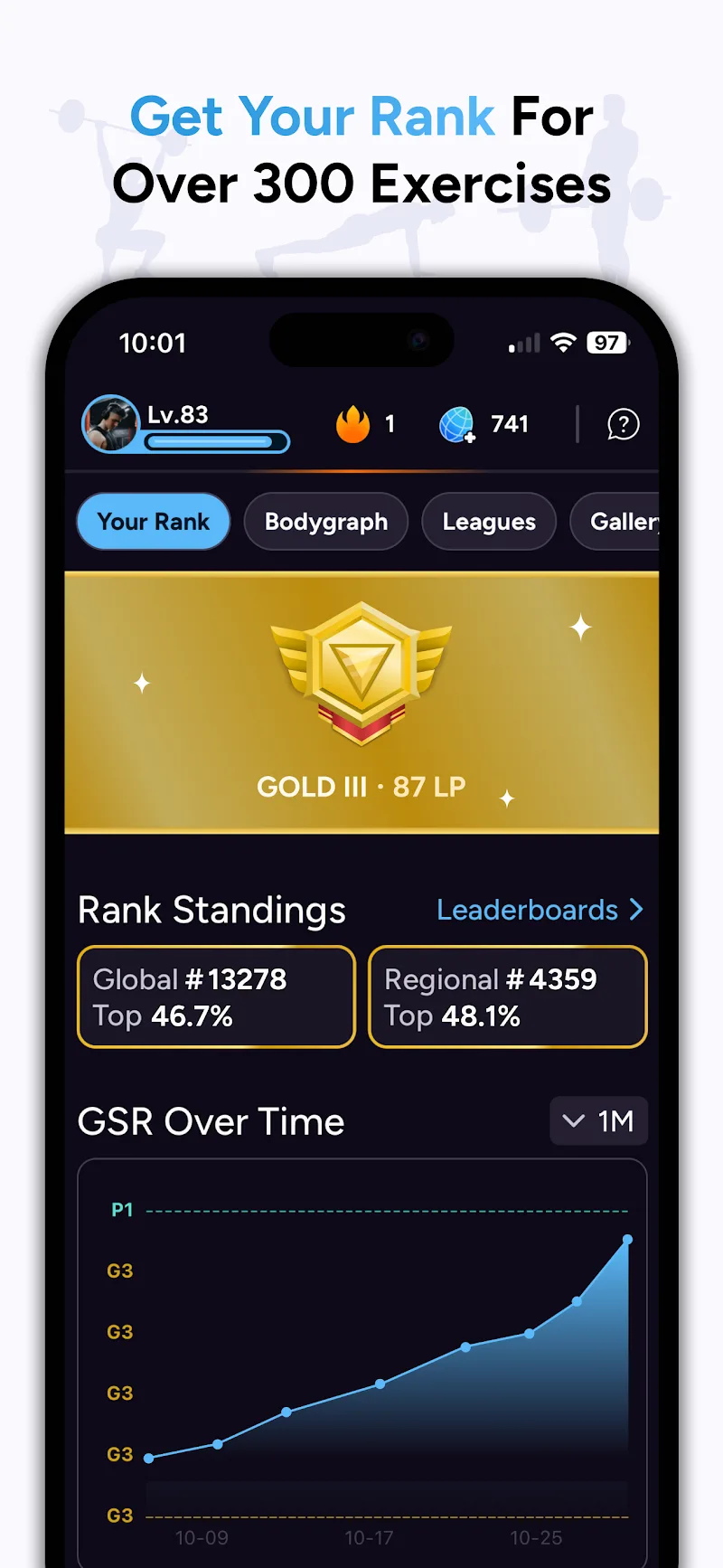 Liftoff - Ranked Gym Workouts screenshot 2