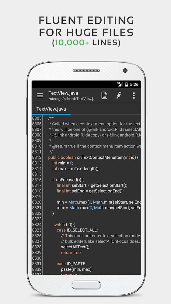 QuickEdit Text Editor Pro screenshot 3