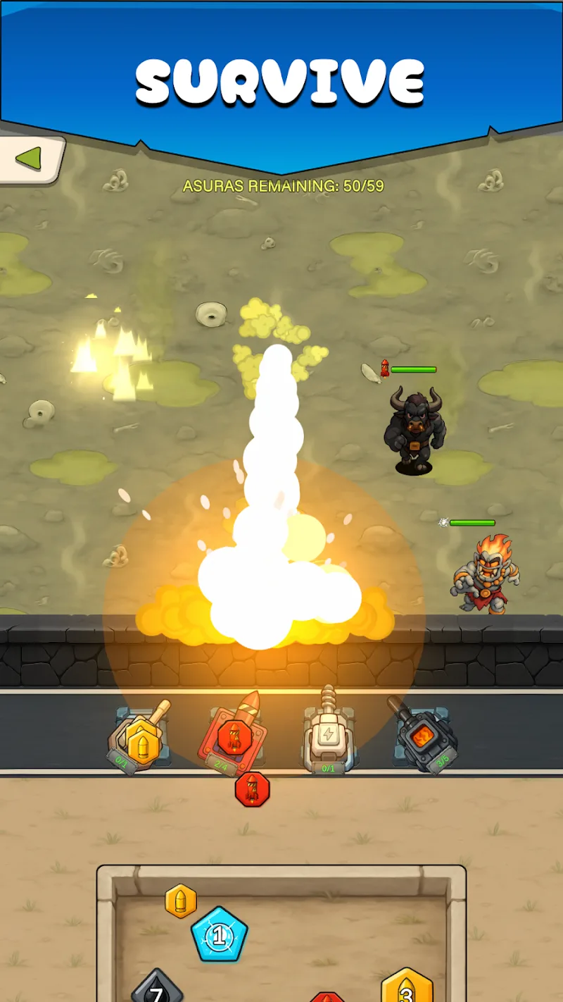Asura Attack 2 -Puzzle Defense screenshot 5