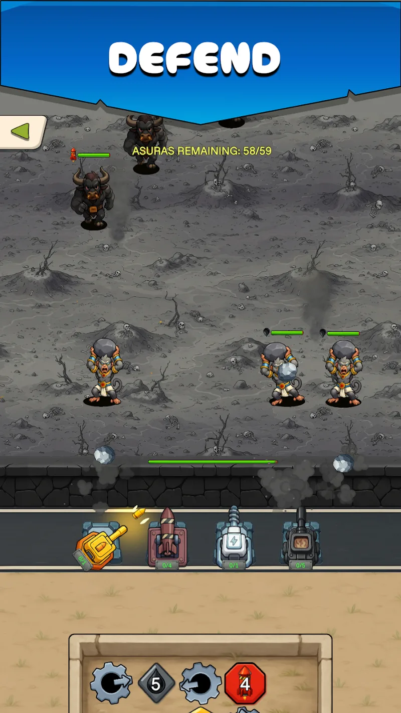 Asura Attack 2 -Puzzle Defense screenshot 4