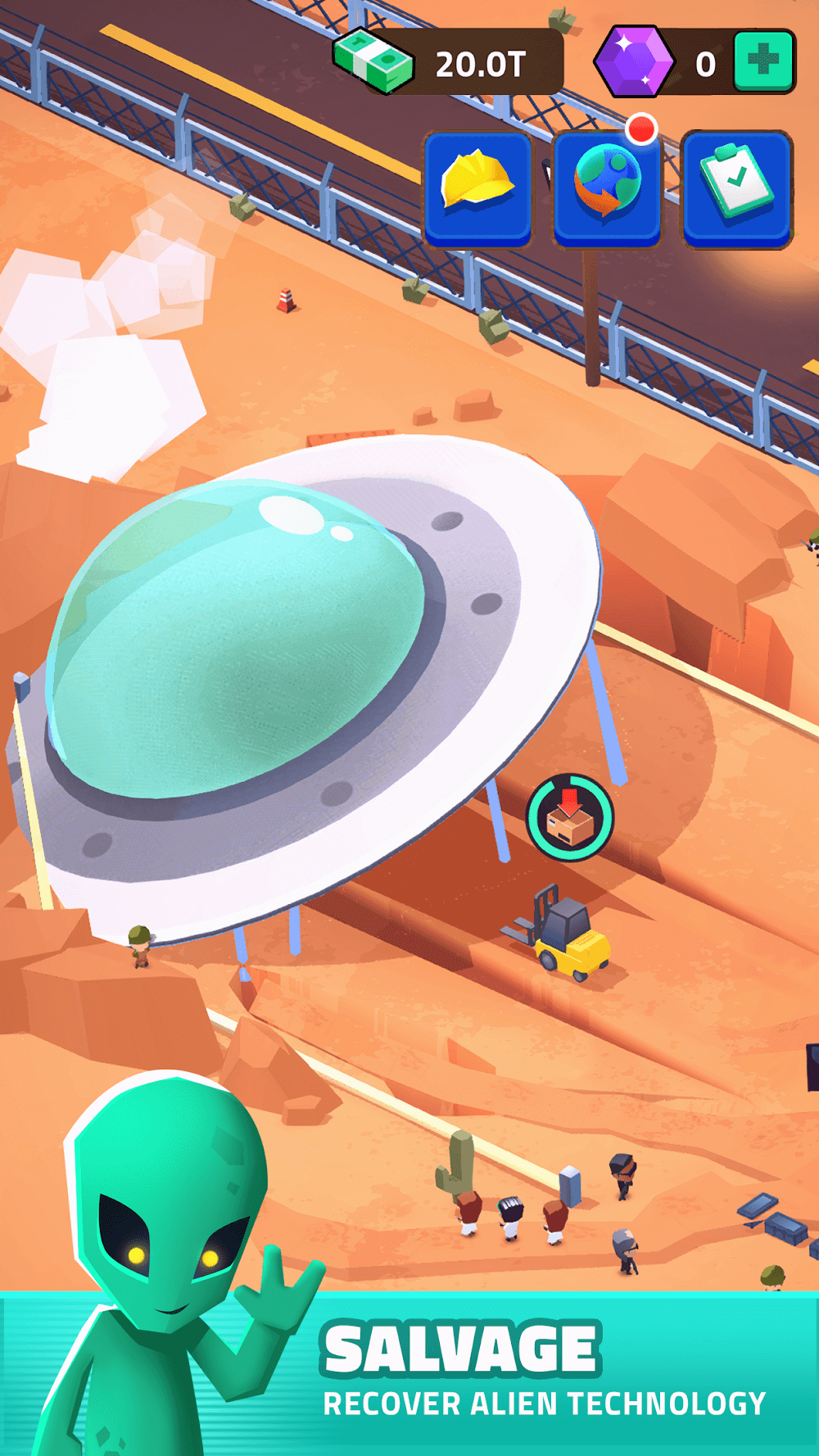 Idle Area 51 screenshot 2