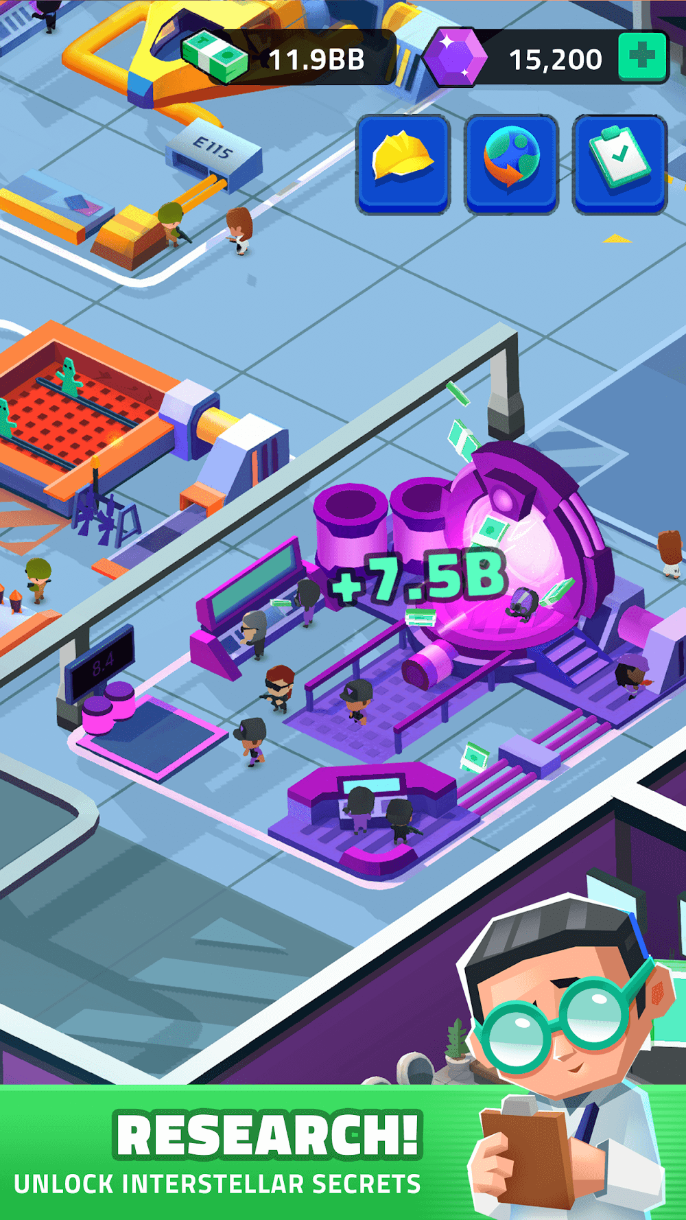 Idle Area 51 screenshot 3