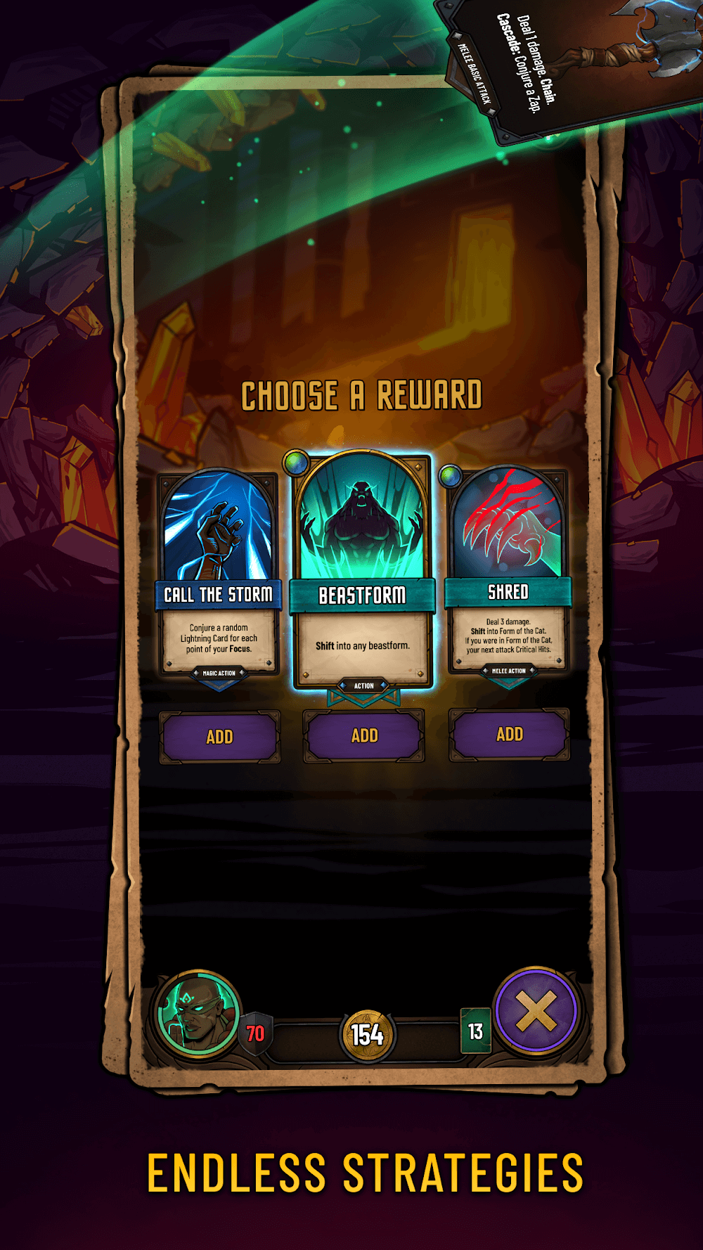 Dawncaster: Deckbuilding RPG screenshot 5