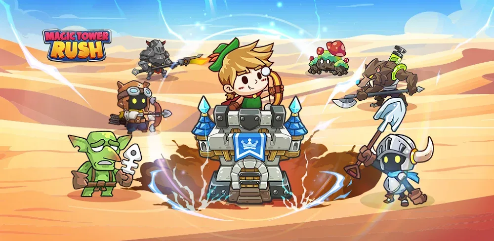 Magic Tower Rush: Idle TD screenshot 1