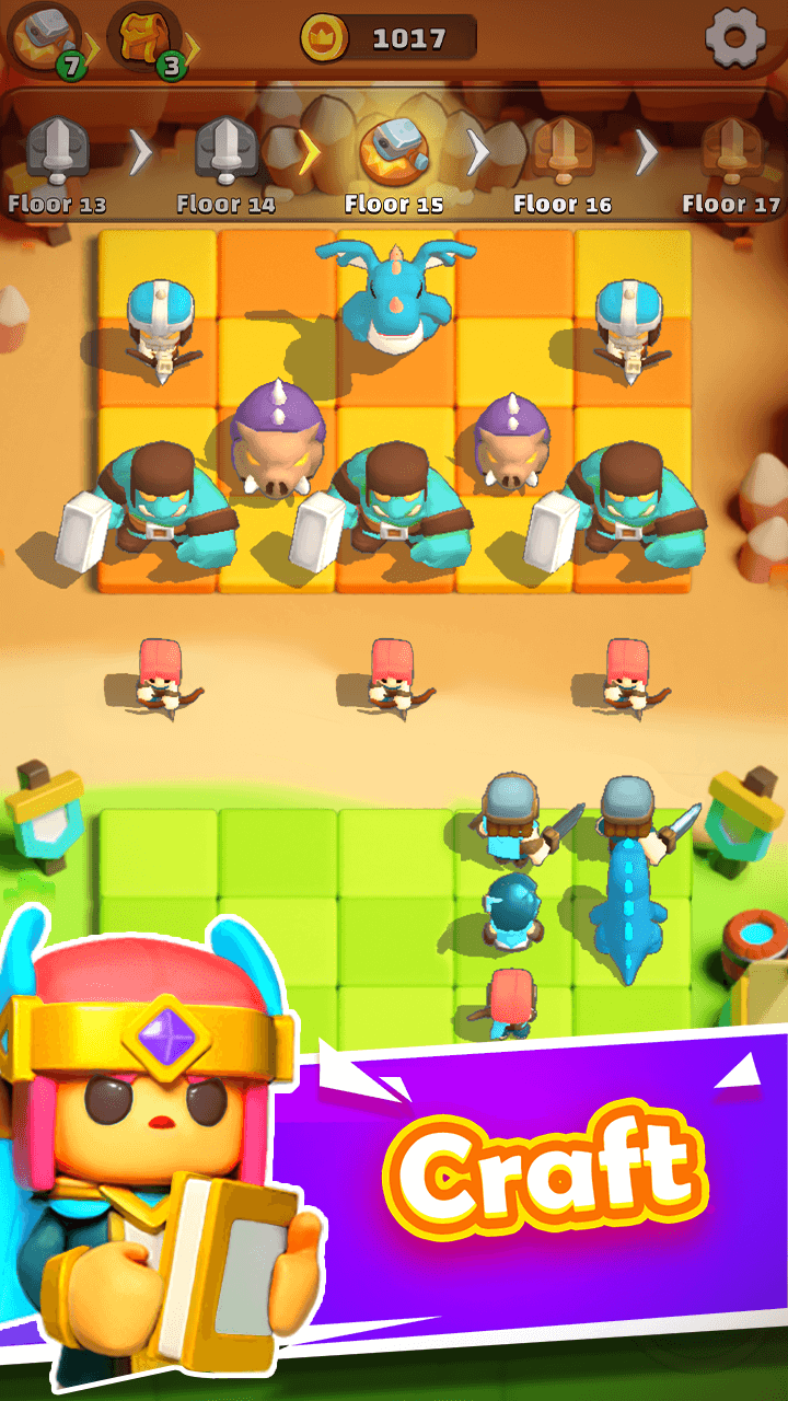 Merge War - Army Draft Battler screenshot 2