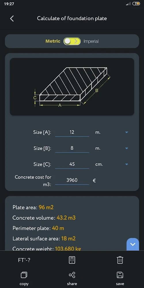 Construction Calculator screenshot 6