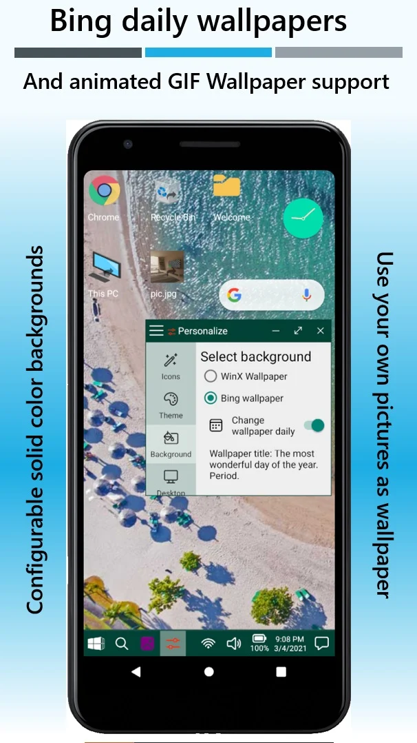 Win-X Launcher screenshot 1