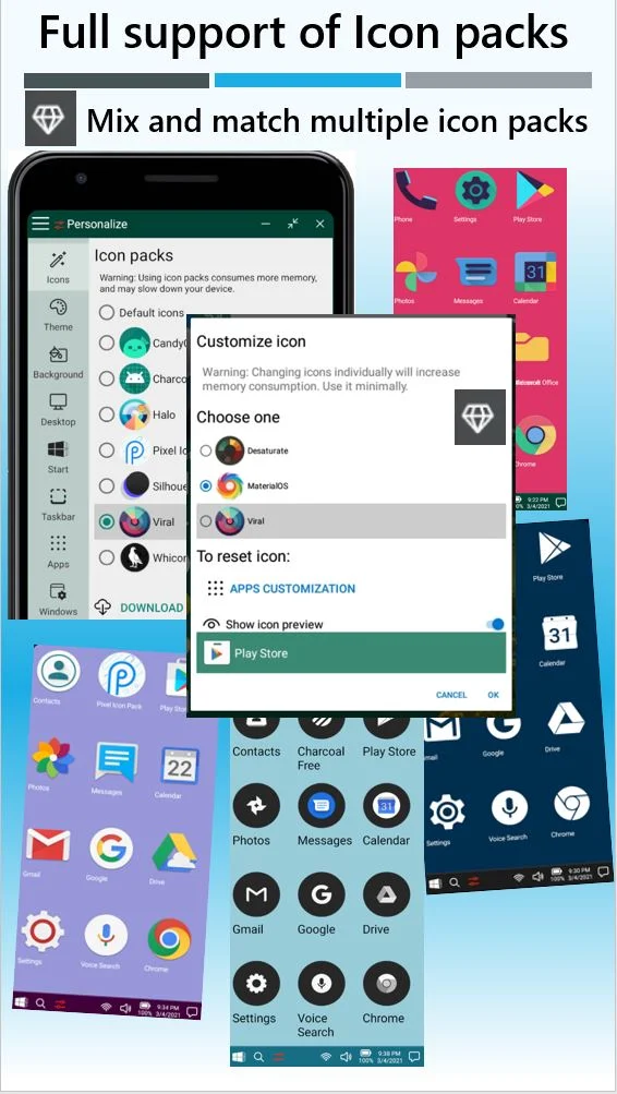 Win-X Launcher screenshot 2