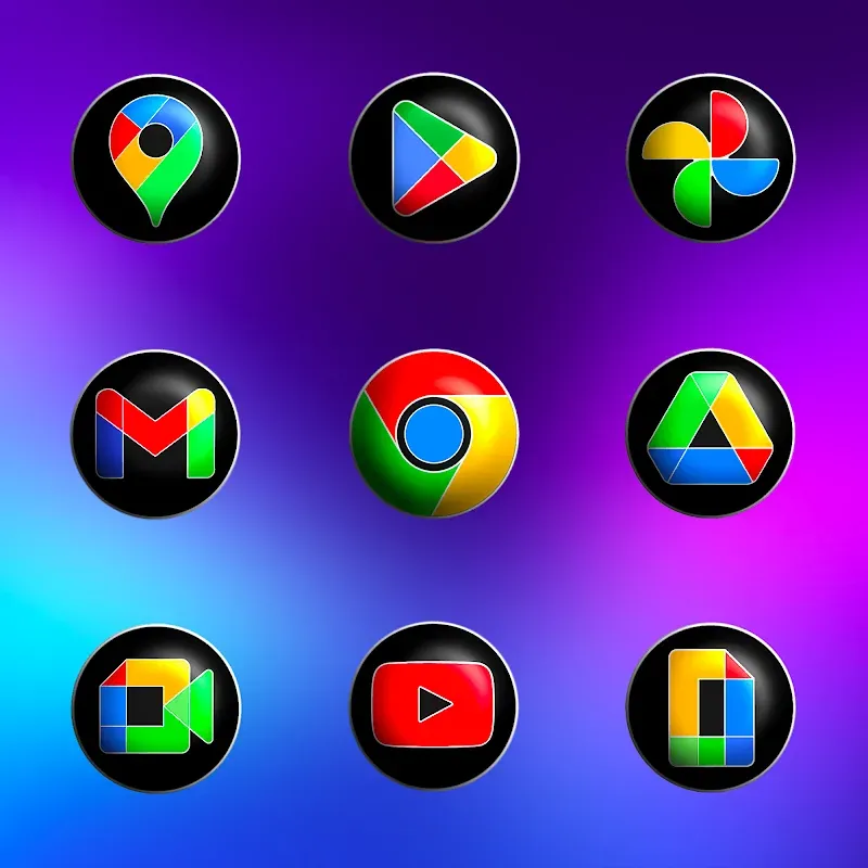 Pixly Fluo 3D - Icon Pack screenshot 5