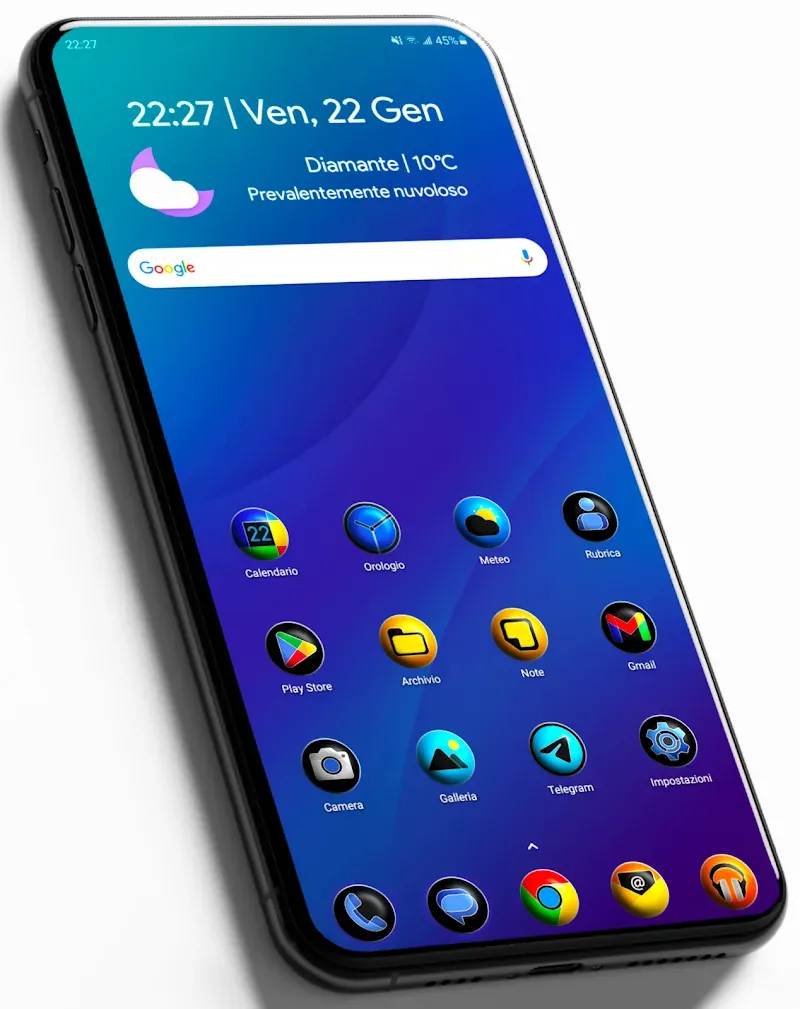 Pixly Fluo 3D - Icon Pack screenshot 2