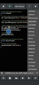 DroidScript – JavaScript IDE screenshot 5