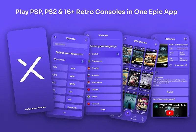 XGames – Play PSP, PS2 & More screenshot 2
