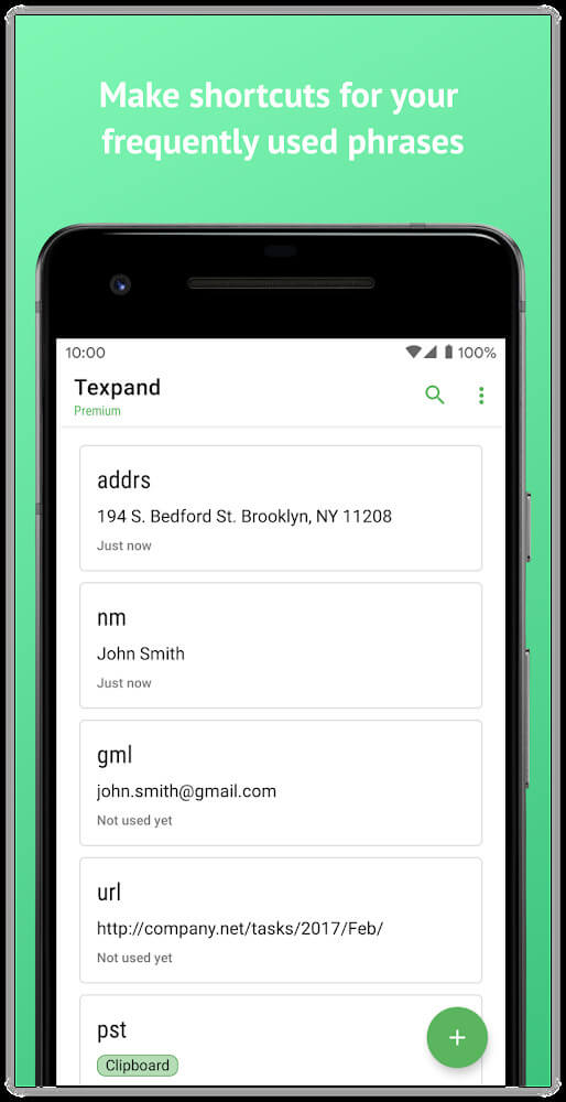 Texpand: Text Expander screenshot 4