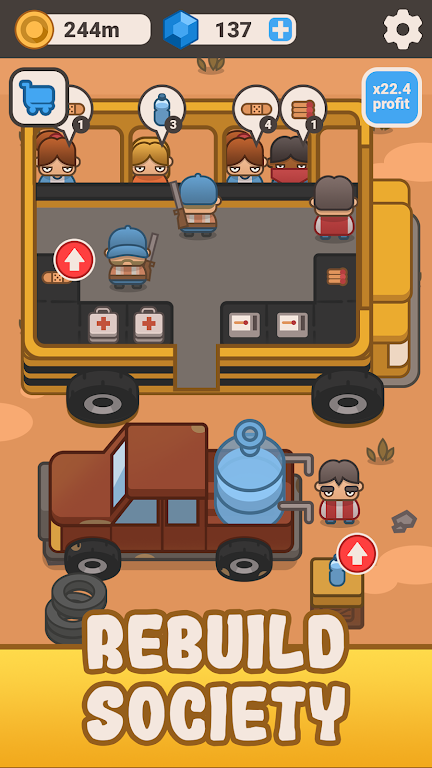 Idle Outpost: Upgrade Games screenshot 3
