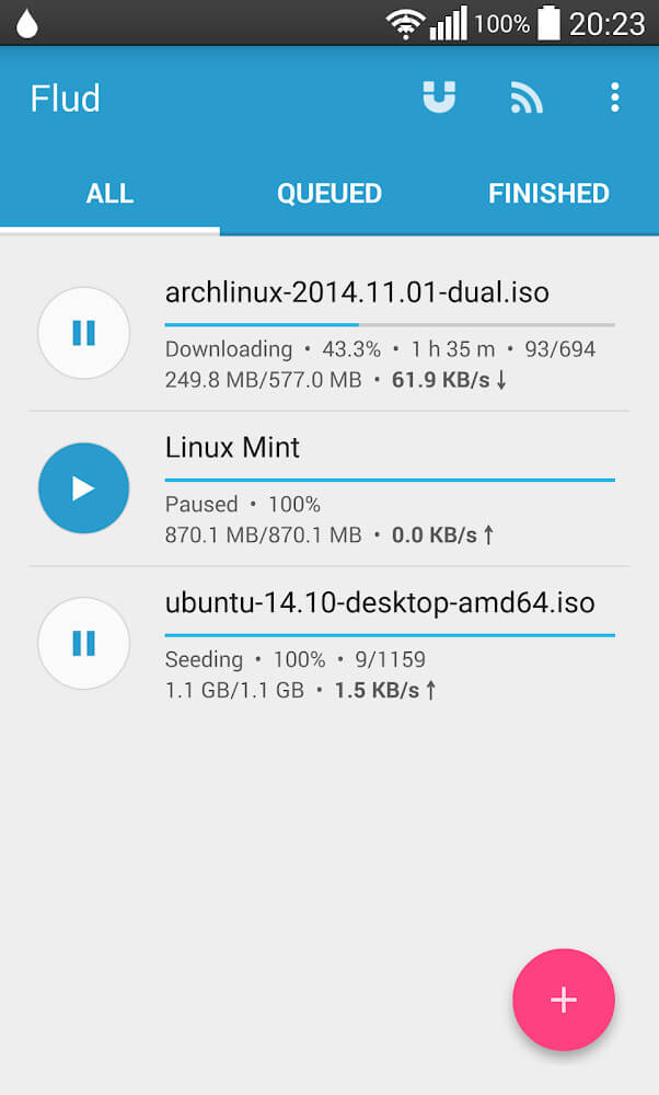 Flud screenshot 2