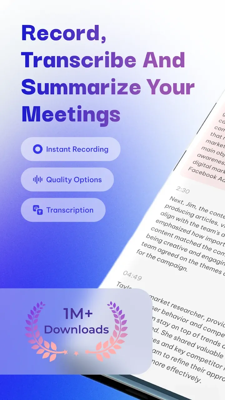 Voice Recorder & AI Transcribe (VoiceTap) screenshot 2