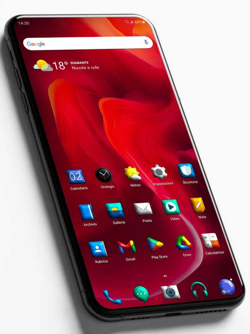 Oxigen 3D - Icon Pack screenshot 2