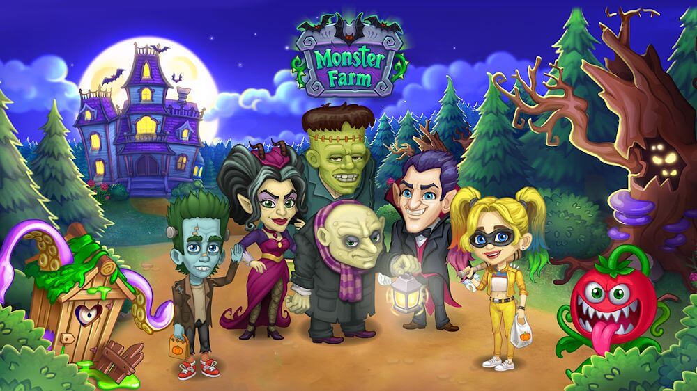 Monster Farm. Family Halloween screenshot 2